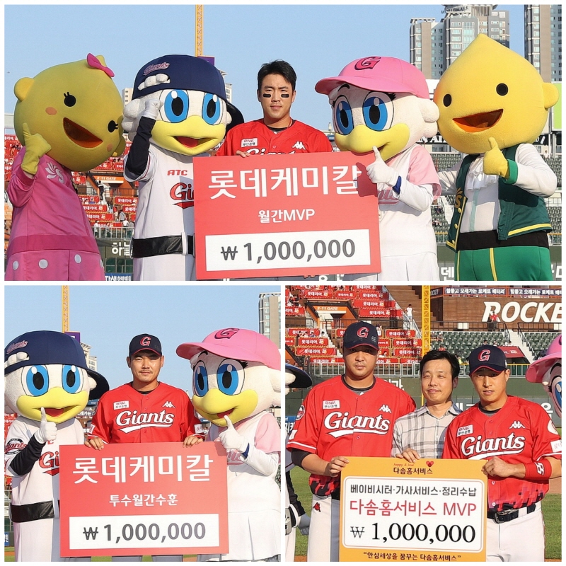 롯데, 7월 월간 MVP 시상